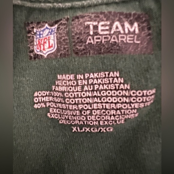 NFL Green Bay Packers green ls tshirt gray waffle Y2K vibe sz XL grunge - Picture 4 of 6